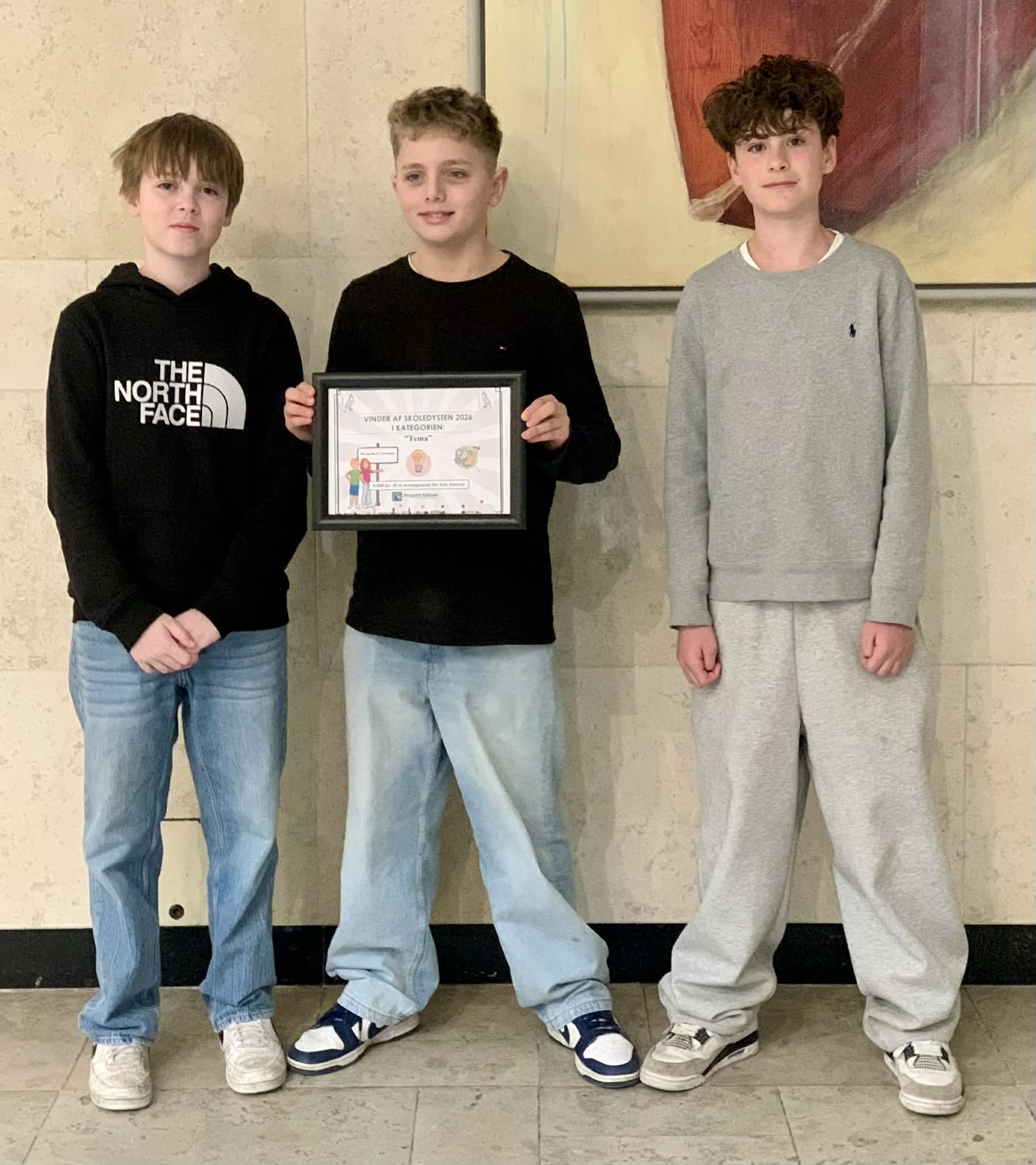 Felix, Niels og Valdemar - stolte vindere